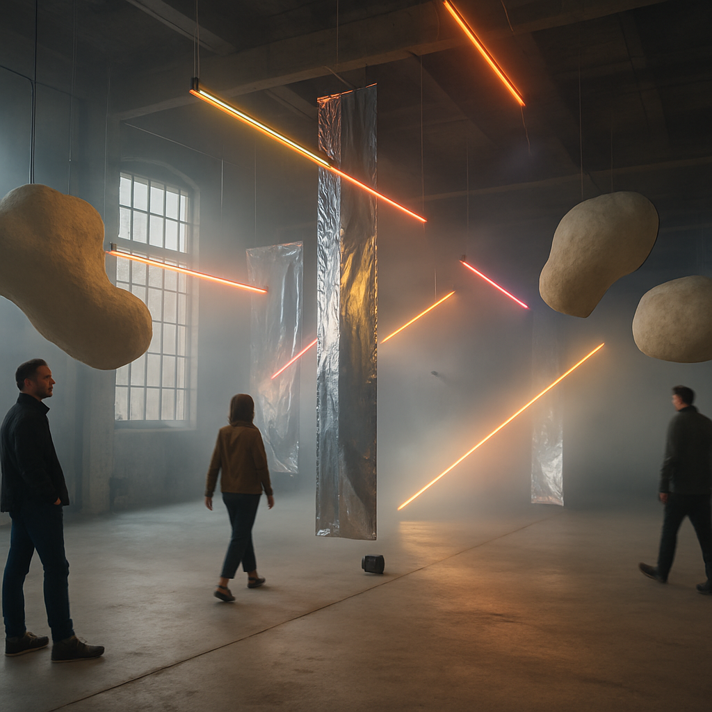 Installationen moderner Kunstobjekte bei ingovogelmann.com